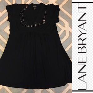 LANE BRYANT ss dress black 18/20